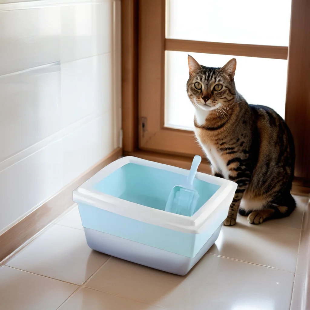 Arenero Sanitario con Borde Alto para Gato — foto 2