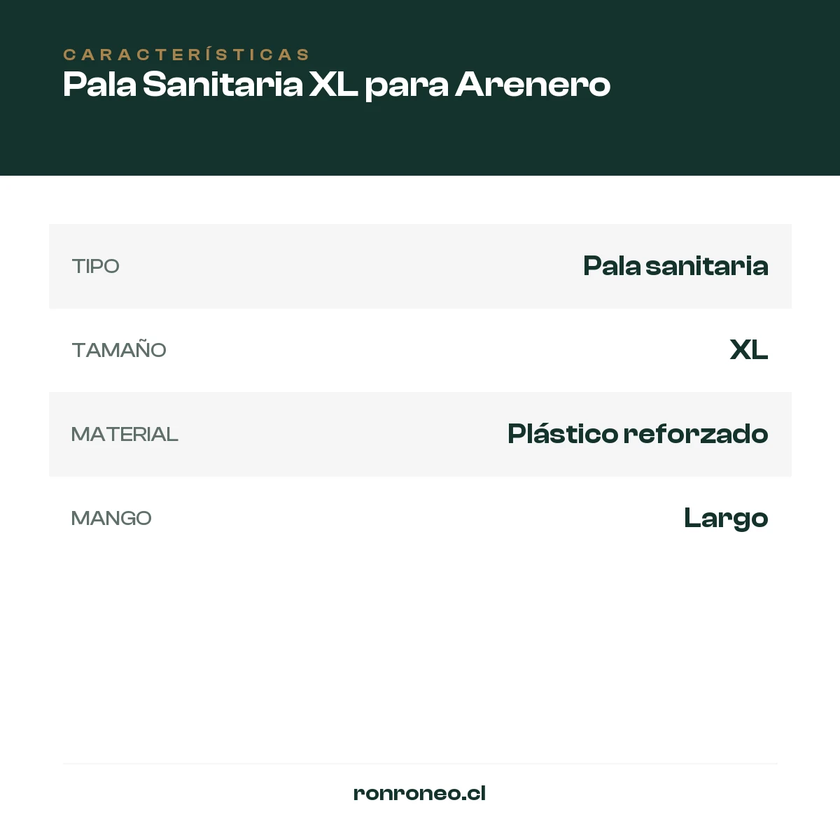 Pala Sanitaria XL para Arenero — foto 3