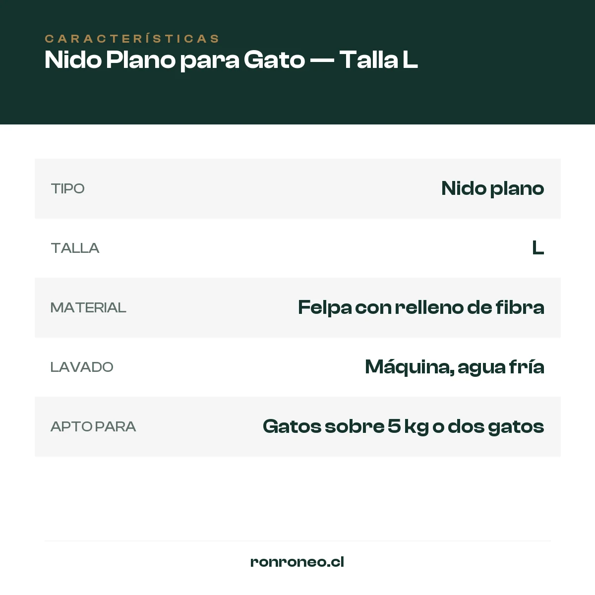 Nido Plano para Gato — Talla L — foto 2