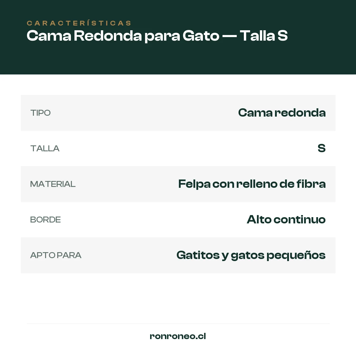 Cama Cueva para Gato — Talla S — foto 3