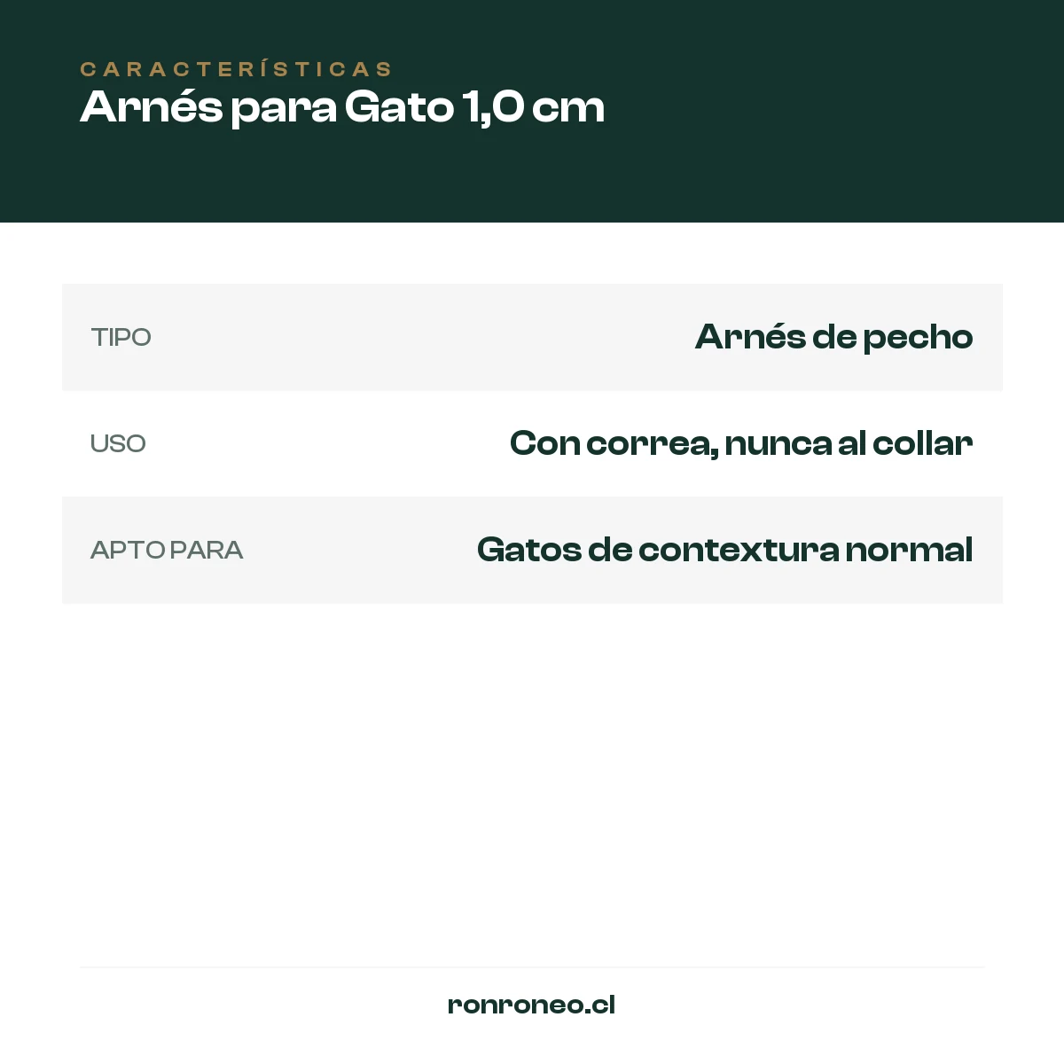 Arnés para Gato 1,0 cm — foto 3