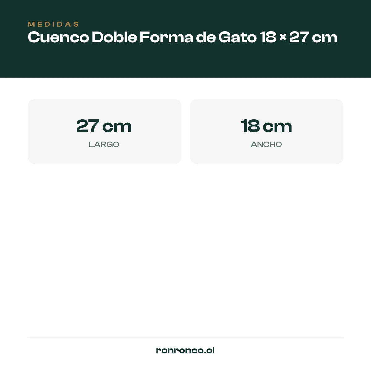 Cuenco Doble Forma de Gato 18 × 27 cm — foto 3