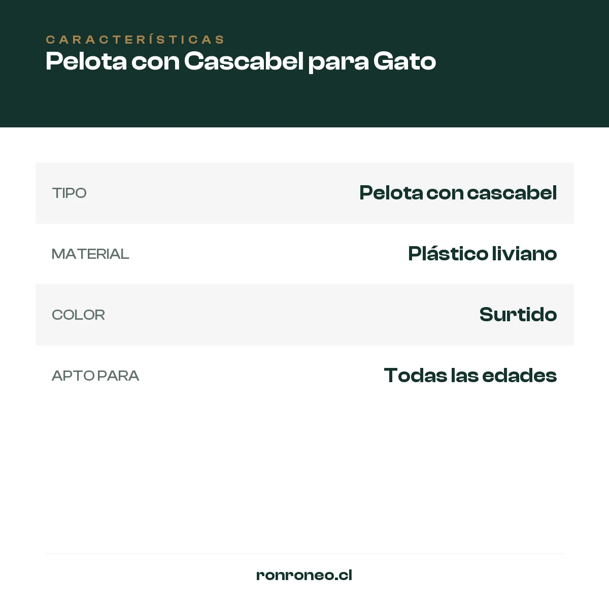 Pelota con Cascabel para Gato — foto 2