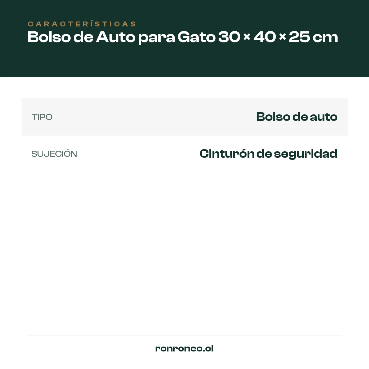 Bolso de Auto para Gato 30 × 40 × 25 cm — foto 4